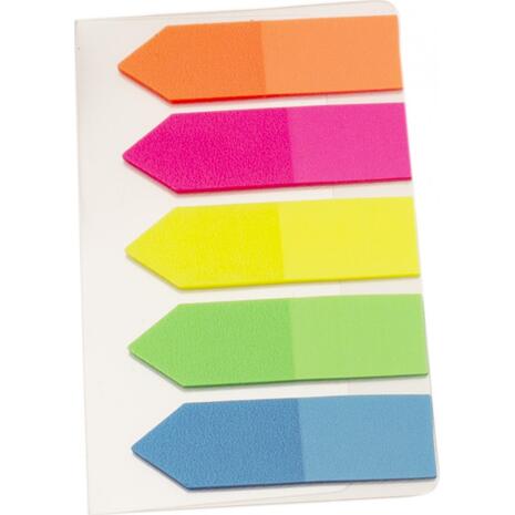 Σελιδοδείκτες Groovy Neon 44x12mm 5x25 φύλλα "βέλος" σε διάφορα χρώματα