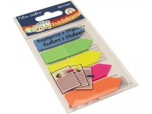 Σελιδοδείκτες Groovy Neon 44x12mm 5x25 φύλλα "βέλος" σε διάφορα χρώματα