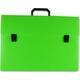 Τσάντα σχεδίου πλαστική 27x38x4 cm με κουμπί πράσινη