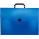 Τσάντα σχεδίου πλαστική 27x38x4cm με κλιπ μπλε