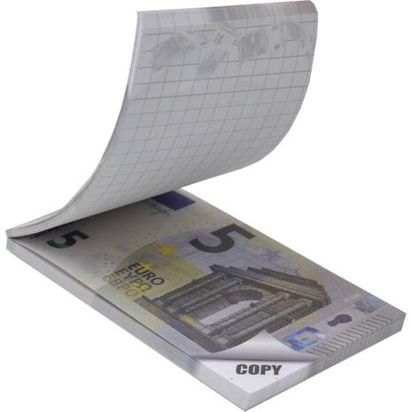 Μπλοκ σημειώσεων 'Money Notes' των 5€ κολλητό 50 φύλλων