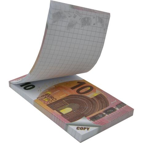 Μπλοκ σημειώσεων 'Money Notes' των 10€ κολλητό 50 φύλλων