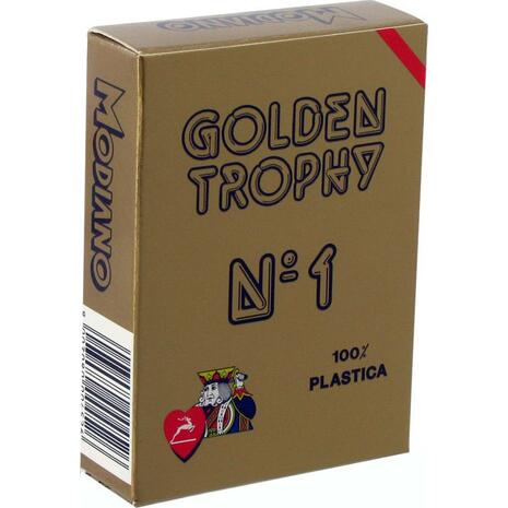 Τράπουλα MODIANO Golden Trophy πλαστικοποιημένη  κόκκινη