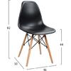 Καρέκλα Κουζίνας - Τραπεζαρίας με ξύλινα πόδια & κάθισμα twist PP μαύρο HM8460.02 (1 τεμάχιο) - Ανακάλυψε ποιοτικά και μοντέρνα Έπιπλα και Καρέκλες Επισκέπτη  για όλους τους χώρους από το oikonomou-shop.