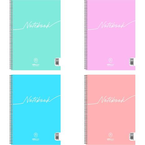 Τετράδιο σπιράλ Salko Notebook 1 θέματος 17x25cm 60 σελίδων σε διάφορα χρώματα - Ανακάλυψε Τετράδια σχολικά για μαθητές και φοιτητές, για το γραφείο ή το σπίτι με εντυπωσιακά εξώφυλλα για να κερδίσεις τις εντυπώσεις.