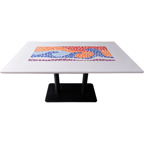Τραπέζι με βαφή λάκας "Φουρτούνα" 140 x 70cm (EGP10) (Διάφορα χρώματα)