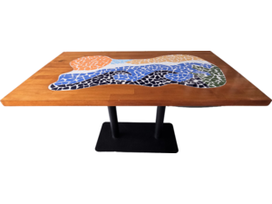 Τραπέζι ξύλινο "Ηλιοβασίλεμα" 140 x 80cm (EGP9) (Διάφορα χρώματα)
