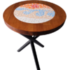 Τραπέζι ξύλινο "Λιοπύρι" στρογγυλό Φ60cm (EGP1) (Διάφορα χρώματα)