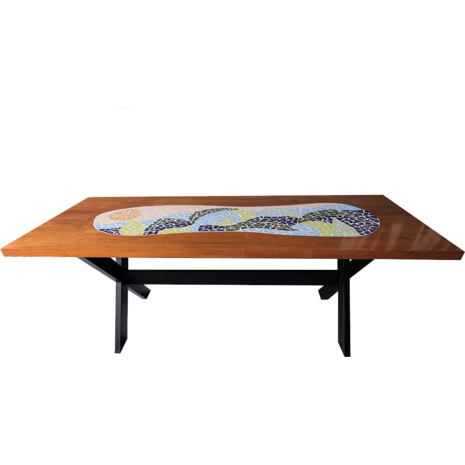 Τραπέζι ξύλινο "Φοίνικες" 200 x 80 cm (EGP12) (Διάφορα χρώματα)