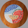 Τραπέζι ξύλινο "Φρούτα" στρογγυλό Φ60cm (EGP2) (Διάφορα χρώματα)