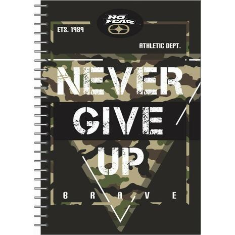 Τετράδιο σπιράλ BMU No Fear Never Give Up Amour Skulls 2 θεμάτων 17x25cm 140 σελίδες διάφορα σχέδια - Ανακάλυψε Τετράδια σχολικά για μαθητές και φοιτητές, για το γραφείο ή το σπίτι με εντυπωσιακά εξώφυλλα για να κερδίσεις τις εντυπώσεις.