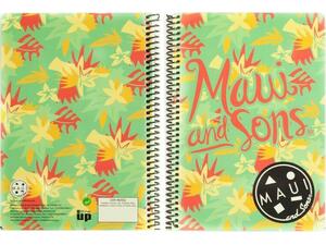 Τετράδιο σπιράλ BMU Maui and Sons Summer Flower 2 θεμάτων 17x25cm σε διάφορα σχέδια (339-46402)