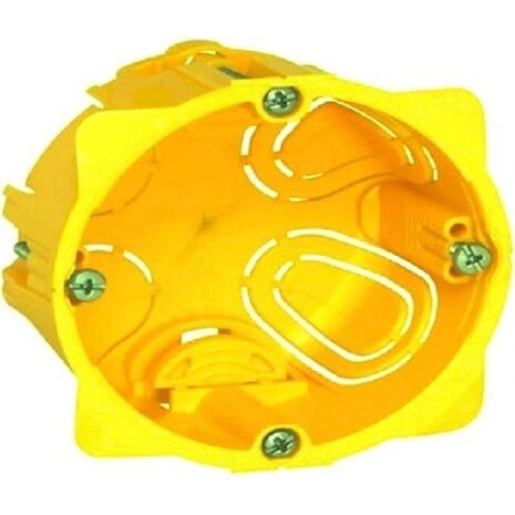Κουτί διακόπτου γυψοσανίδας Ø 65x50 COURBI μονό κίτρινο (08-21048-001)