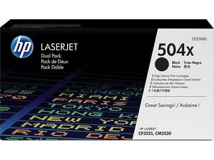 Toner εκτυπωτή HP 504X Black Dual Pack 2x10.5k CE250XD