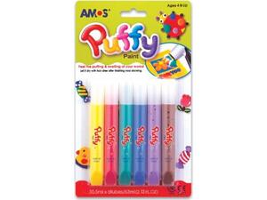 Χρώματα Amos Puffy που φουσκώνουν συσκευασία 6 τεμαχίων 10.5ml