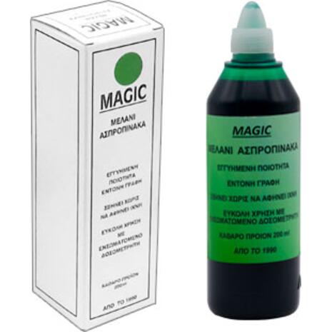 Μελάνι για μαρκαδόρο λευκού πίνακα Magic 200ml πράσινο με δοσομετρητή (Πράσινο)