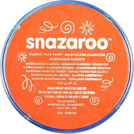 Κρέμα Face Painting SNAZAROO Classic 18ml Orange