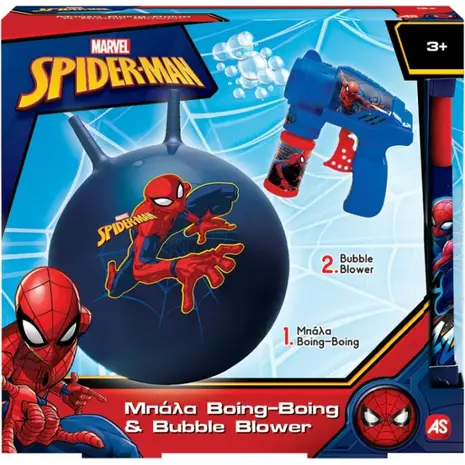 Λαμπάδα - Bubble Gun Spiderman και μπάλα Boing Boing