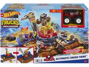 Πίστα Hot Wheels Monster Trucks Arena Smashers Bone Shaker Ultimate Crush Yard Playset (HNB96)