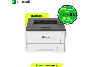 Εκτυπωτής Lexmark Laser B2236dw Ασπρόμαυρος 18M0110