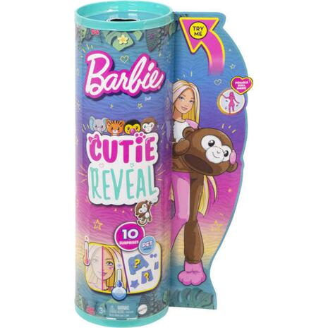 Κούκλα Barbie Cutie Reveal: Μαϊμουδάκι (HKR01)