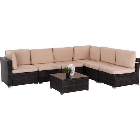ΣΕΤ ΣΑΛΟΝΙ 7 ΤΜΧ ΜΕ ΡΕ RATTAN ΠΟΛΥΜΟΡΦΙΚΟ HM5894