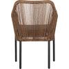 ΠΟΛΥΘΡΟΝΑ ΑΛΟΥΜΙΝΙΟΥ ΓΚΡΙ ΜΕ ΣΧΟΙΝΙ WICKER PE 56x66x79Yεκ. HM5855.03