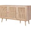 ΜΠΟΥΦΕΣ ΜΕΛΑΜΙΝΗΣ COLM- ΣΥΝΘ. RATTAN ΣΤΙΣ ΠΟΡΤΕΣ HM9220.11 120Χ39Χ70Υεκ.