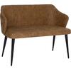 ΚΑΝΑΠΕΣ 2-ΘΕΣΙΟΣ ΕΠΑΓΓΕΛ. CARLOS HM9273.19 ΧΡΥΣΟ Τ.NUBUCK-ΞΥΛΙΝΑ ΠΟΔΙΑ 119x60x84Υεκ.
