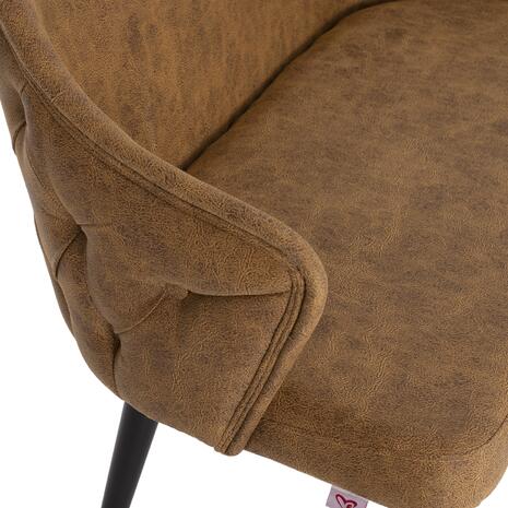 ΚΑΝΑΠΕΣ 2-ΘΕΣΙΟΣ ΕΠΑΓΓΕΛ. CARLOS HM9273.19 ΧΡΥΣΟ Τ.NUBUCK-ΞΥΛΙΝΑ ΠΟΔΙΑ 119x60x84Υεκ.