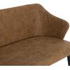 ΚΑΝΑΠΕΣ 2-ΘΕΣΙΟΣ ΕΠΑΓΓΕΛ. CARLOS HM9273.19 ΧΡΥΣΟ Τ.NUBUCK-ΞΥΛΙΝΑ ΠΟΔΙΑ 119x60x84Υεκ.