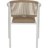ΠΟΛΥΘΡΟΝΑ ΑΛΟΥΜΙΝΙΟΥ ΛΕΥΚΟ ΜΕ PE RATTAN WICKER HM5856.01 57x63x80Yεκ.