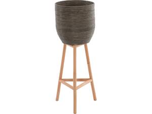 ΓΛΑΣΤΡΑ ΑΠΟ RATTAN ΚΑΙ BAMBOO HM7724 36Χ35Χ95Yεκ.ΦΥΣΙΚΟ - ΠΡΑΣΙΝΟ