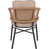 ΠΟΛΥΘΡΟΝΑ ΑΛΟΥΜΙΝΙΟΥ DARK GREY ΕΠΑΓΓΕΛΜ. RATTAN ΜΑΞΙΛΑΡΙ ΜΠΕΖ HM5863.01 60x56x84 εκ.