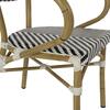 ΠΟΛΥΘΡΟΝΑ BAMBOO LOOK HM5861.01 ΜΑΥΡΟ-ΛΕΥΚΟ 57x55x82 εκ.