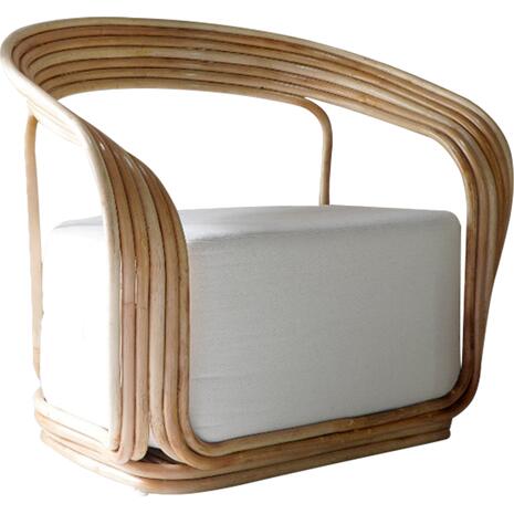 ΠΟΛΥΘΡΟΝΑ DUCHESS ΑΠΟ RATTAN ΦΥΣΙΚΟ-ΕΚΡΟΥ ΜΑΞΙΛΑΡΙ HM9478 81x59x70Y εκ.
