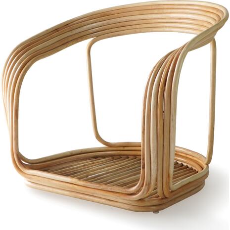 ΠΟΛΥΘΡΟΝΑ DUCHESS ΑΠΟ RATTAN ΦΥΣΙΚΟ-ΕΚΡΟΥ ΜΑΞΙΛΑΡΙ HM9478 81x59x70Y εκ.