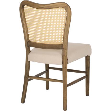 ΚΑΡΕΚΛΑ ΤΟΟΝ ΞΥΛΟ RATTAN ΥΦΑΣΜΑ HM9406.04 47x52x91,5Υεκ.