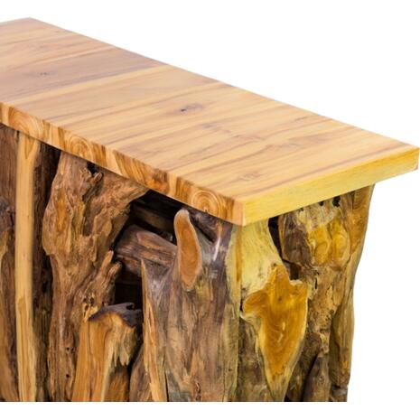 ΚΟΝΣΟΛΑ HM9336 ΑΠΟ ΜΑΣΙΦ ΞΥΛΟ ΤEAK ΦΥΣΙΚΟ 100X35X75Y εκ.