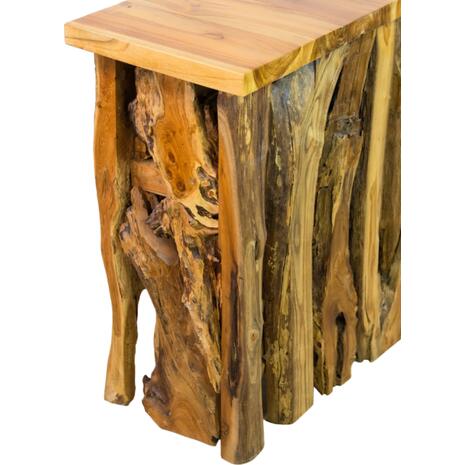ΚΟΝΣΟΛΑ HM9336 ΑΠΟ ΜΑΣΙΦ ΞΥΛΟ ΤEAK ΦΥΣΙΚΟ 100X35X75Y εκ.