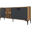 ΜΠΟΥΦΕΣ ΜΕΛΑΜΙΝΗΣ ΚΑΡΥΔΙ ΚΑΙ ΑΝΘΡΑΚΙ 180x35x78Yεκ. HM9433.01