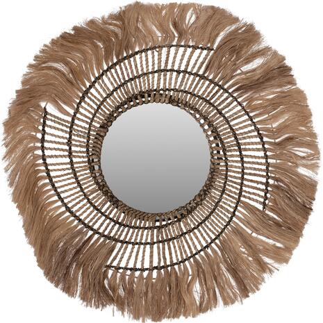 ΚΑΘΡΕΠΤΗΣ ΤΟΙΧΟΥ ΣΤΡΟΓΓΥΛΟΣ ΙΝΕΣ ΑΜΠΑΚΑ ΣΕ ΦΥΣΙΚΟ & ΜΑΥΡΟ ΣΧΟΙΝΙ 80x4x80Υεκ.HM7741