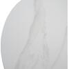 ΤΡΑΠΕΖΙ ΤΡΑΠΕΖΑΡΙΑΣ ΣΤΡΟΓΓΥΛΟ SYNTEC HM9309.02 SINTERED STONE ΛΕΥΚΟ ΜΕΤΑΛ.ΠΟΔΙΑ Φ115x75Y εκ.