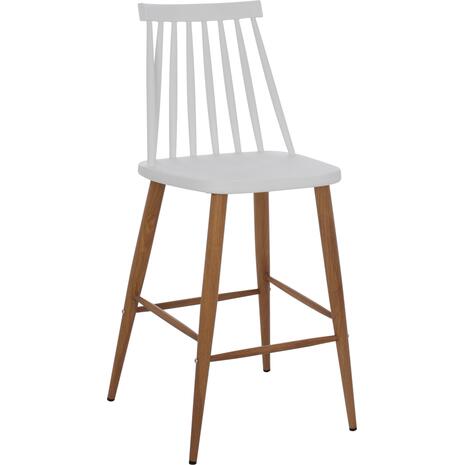 ΣΚΑΜΠΟ ΜΠΑΡ VANESSA HM9300.01 ΛΕΥΚΟ ΜΕΣΑΙΟΥ ΥΨΟΥΣ 43x45x97Υεκ. (σετ 2 τεμαχίων)