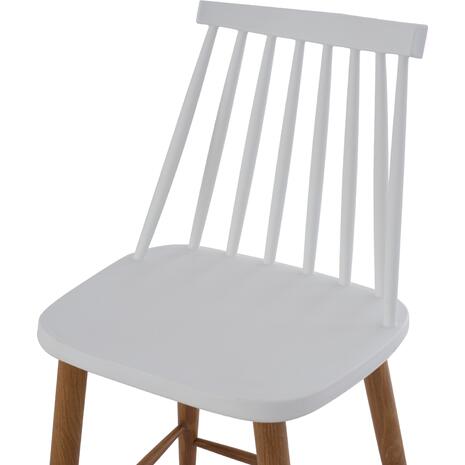 ΣΚΑΜΠΟ ΜΠΑΡ VANESSA HM9300.01 ΛΕΥΚΟ ΜΕΣΑΙΟΥ ΥΨΟΥΣ 43x45x97Υεκ. (σετ 2 τεμαχίων)