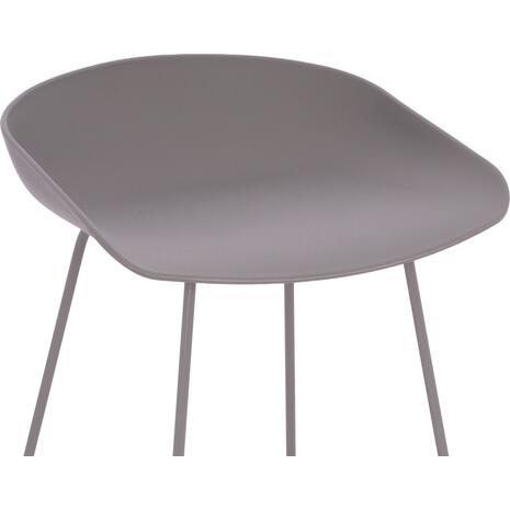 ΣΚΑΜΠΟ ΜΠΑΡ NAILA HM9299.10 ΓΚΡΙ ΜΕΣΑΙΟΥ ΥΨΟΥΣ 44x44x74Yεκ. (σετ 2 τεμαχίων)