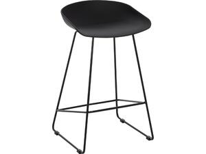 ΣΚΑΜΠΟ ΜΠΑΡ NAILA HM9299.02 ΜΑΥΡΟ ΜΕΣΑΙΟΥ ΥΨΟΥΣ 44x44x74Yεκ. (σετ 2 τεμαχίων)