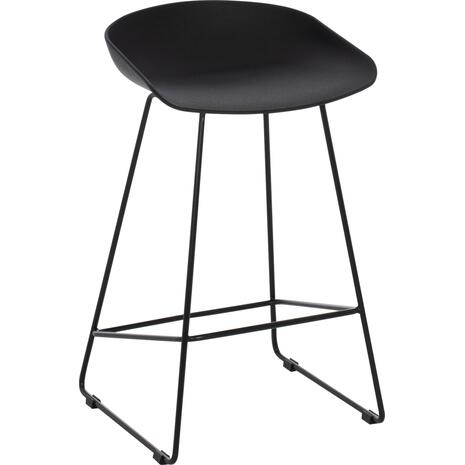 ΣΚΑΜΠΟ ΜΠΑΡ NAILA HM9299.02 ΜΑΥΡΟ ΜΕΣΑΙΟΥ ΥΨΟΥΣ 44x44x74Yεκ. (σετ 2 τεμαχίων)