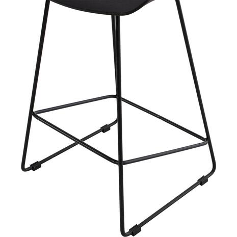 ΣΚΑΜΠΟ ΜΠΑΡ NAILA HM9299.02 ΜΑΥΡΟ ΜΕΣΑΙΟΥ ΥΨΟΥΣ 44x44x74Yεκ. (σετ 2 τεμαχίων)