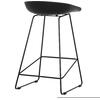 ΣΚΑΜΠΟ ΜΠΑΡ NAILA HM9299.02 ΜΑΥΡΟ ΜΕΣΑΙΟΥ ΥΨΟΥΣ 44x44x74Yεκ. (σετ 2 τεμαχίων)